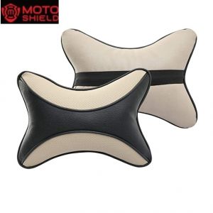 Premium Dolphin Neck Rest Neck Supporters Pillow Cushion for All Cars -beige